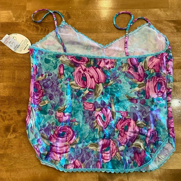 MYONNE Vintage 80s 90s Lingerie Set Purple Floral Design NWT Size Medium US Made - Picture 11 of 15